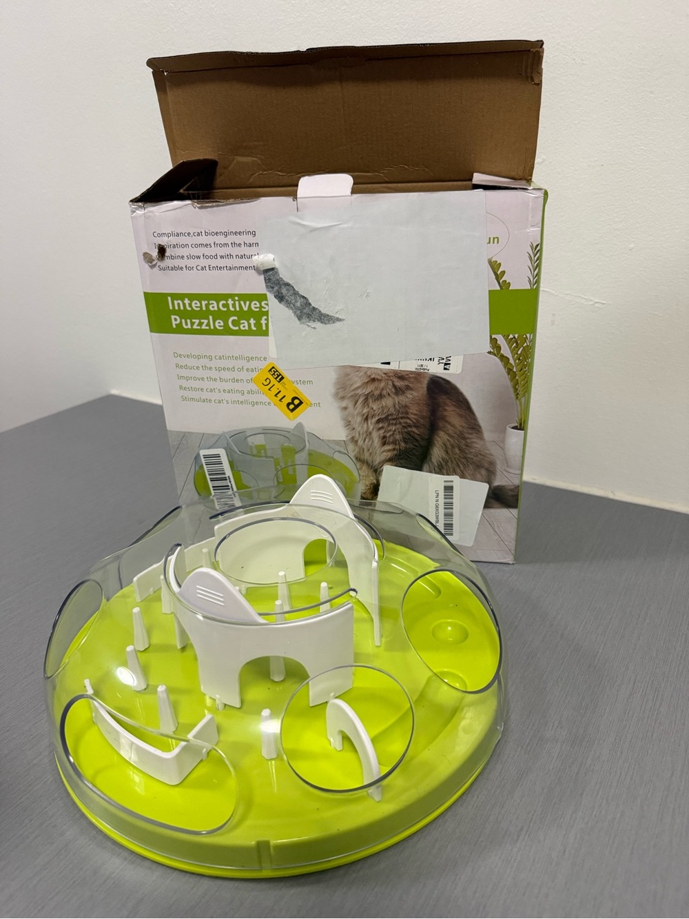 Interactive Puzzle Cat Feeder – Slow Feeder & Enrichment Toy